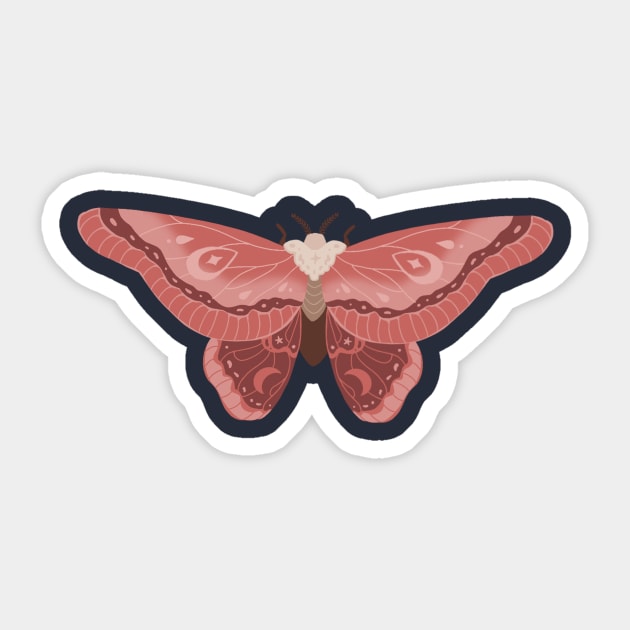 Moon Moth Sticker by Batg1rl